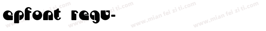 CPFont Regu字体转换